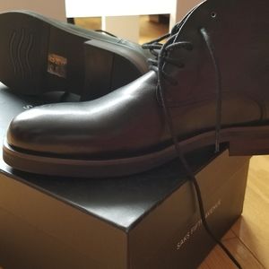 Men's black leather shoe boots by SAKS FIFTH AVENU